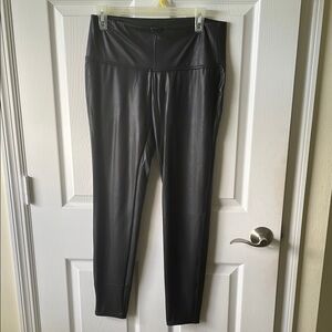 Black Stretchy Leggings with Wide Waistband